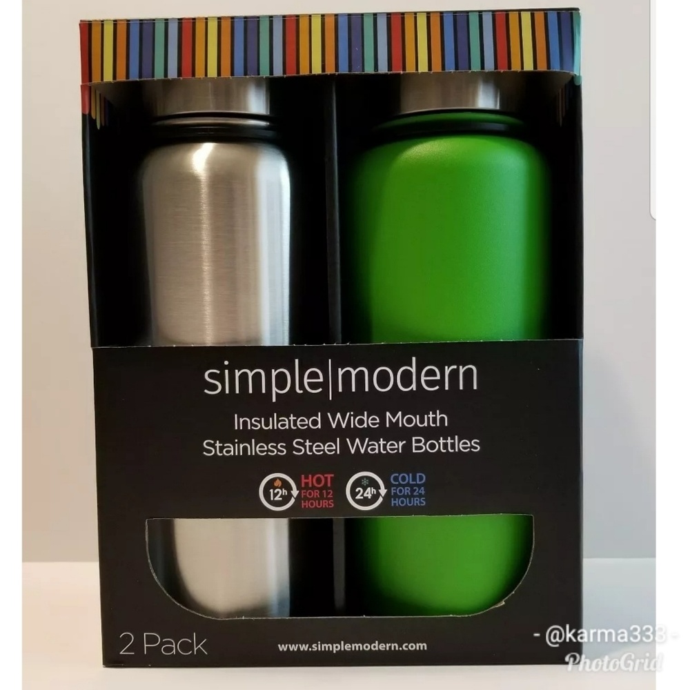 Simple Modern
Stainless Steel Bottles
32 oz
2 Pk